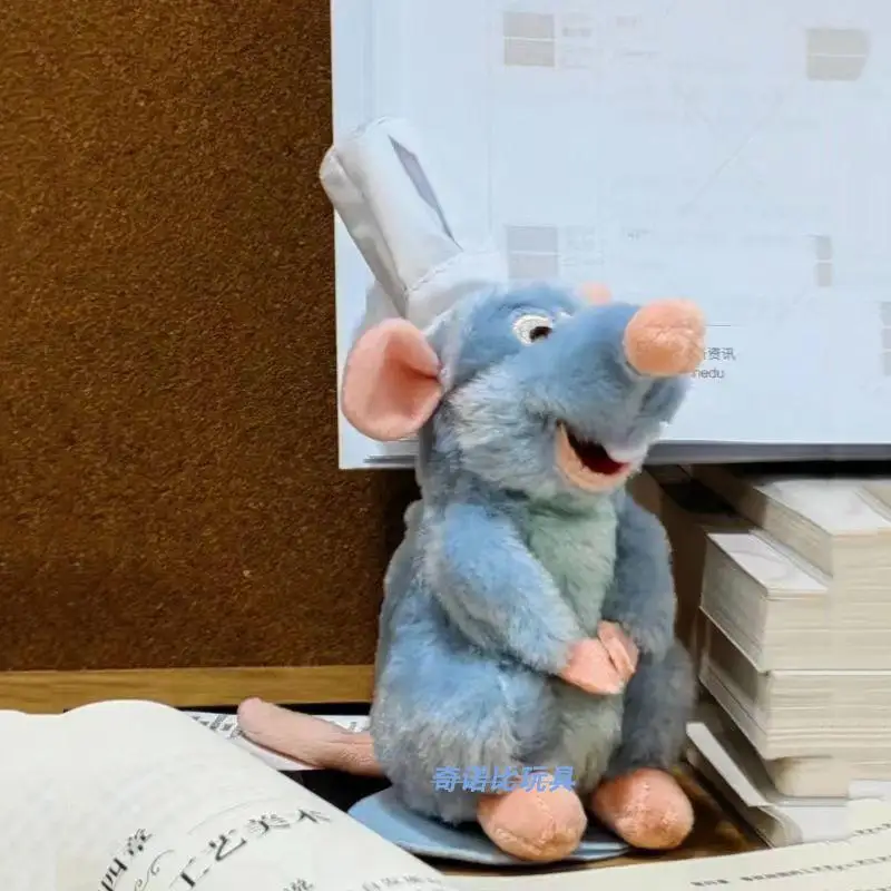 Аниме 15 см Рататуй Шеф Реми Магнитная плюшевая игрушка Декор для комнаты Кукла