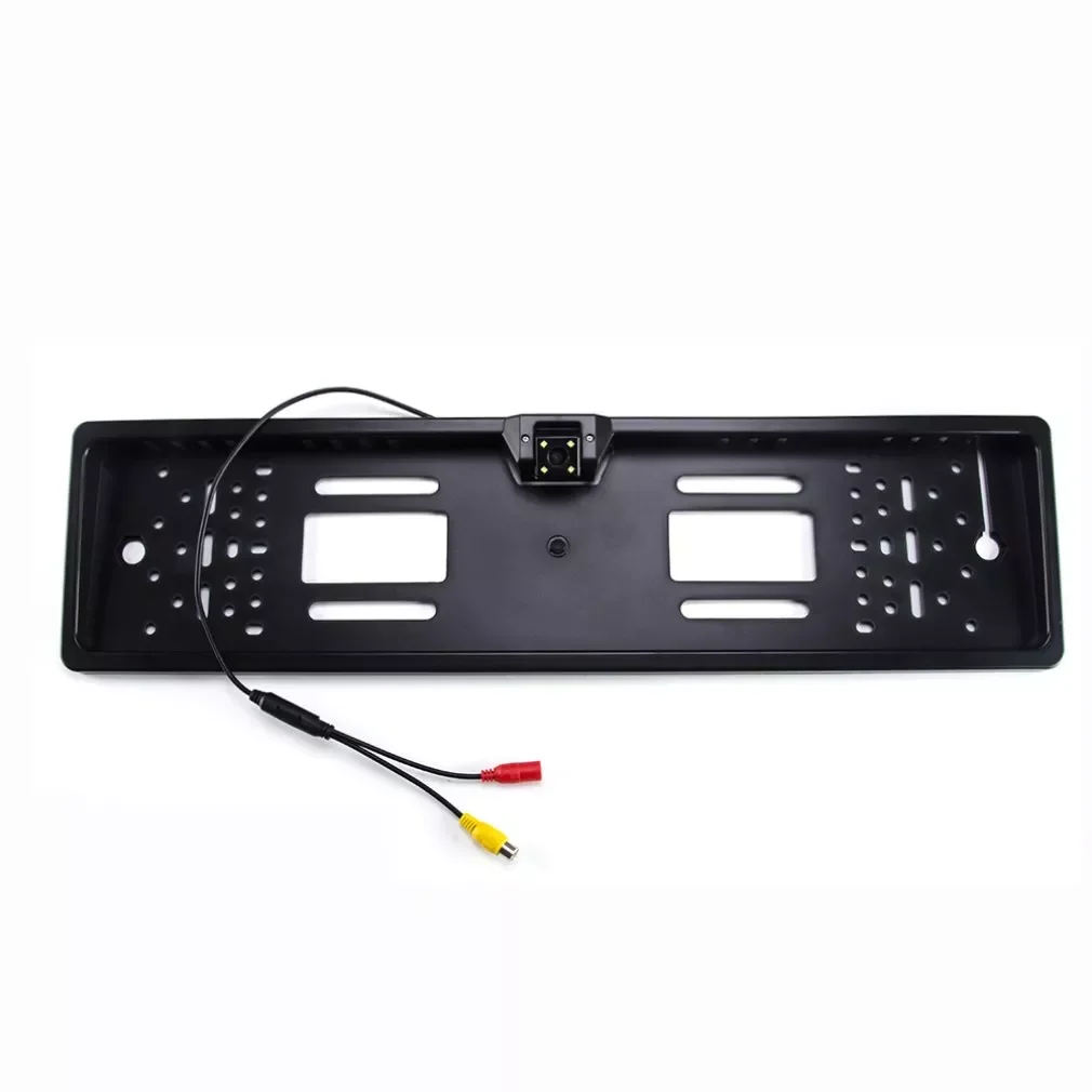 Car Rear View Camera European License Plate Frame Waterproof Night Vision Reverse Backup Camera 8 LED Light High Quality