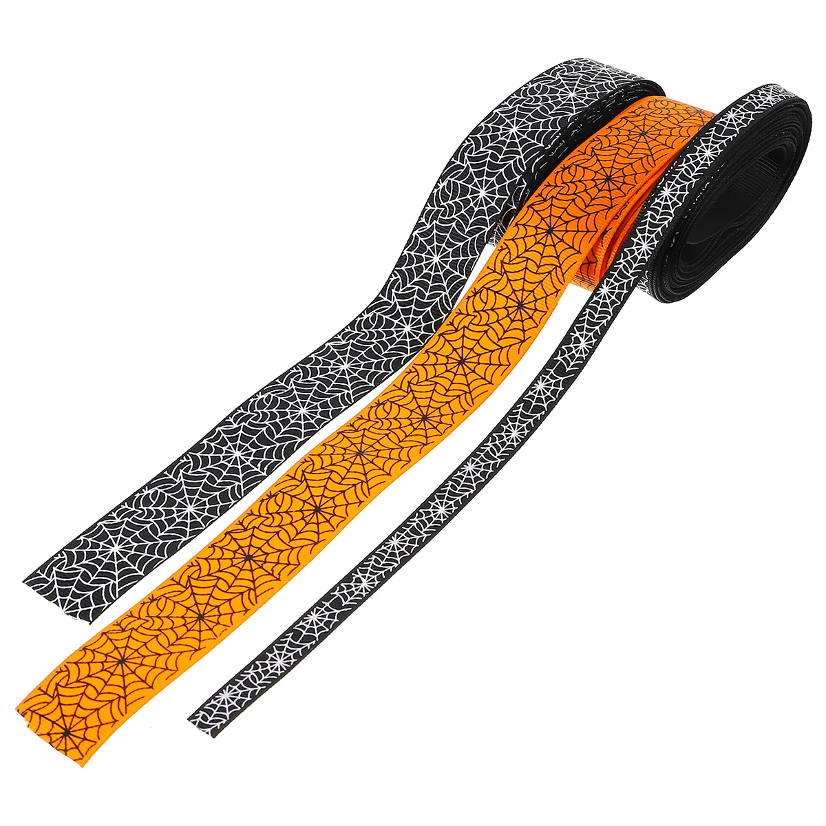 

Ribbonfor Crafts Bows Ribbons White Black Pumpkin Wrapping Wreaths Handgifts Roll Decoration Diy Fabric Decor Tree Belt Riband