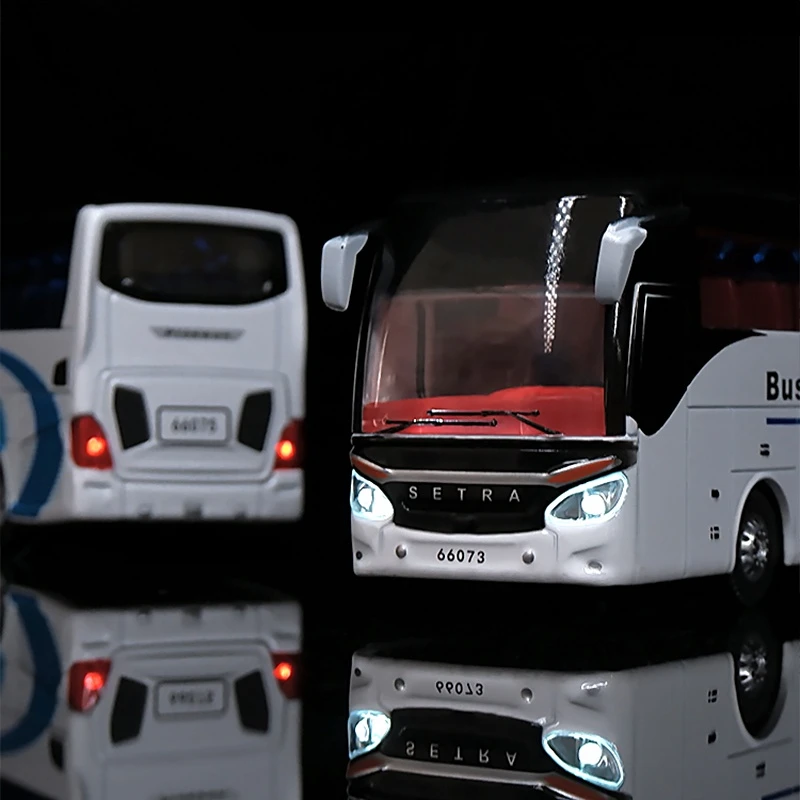 Имитация литая модель автомобиля 1/50 из сплава бизнес-автобуса роскошная