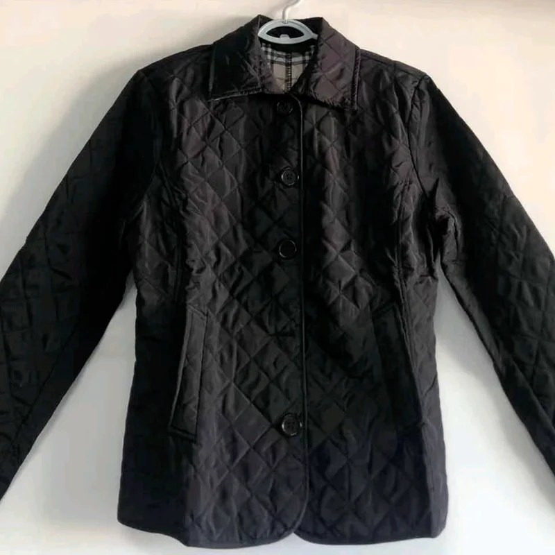 2023 Fashion Casual Fall/winter Lapel Single-breasted Slim-fit Cotton Jacket Small Cotton Coat Female Temperament Slim-fit Warm