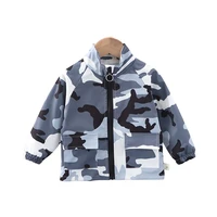 children jacket cotton camouflage long sleeve jacket for 0 4 years old kids windproof and warm fashion cartoon
