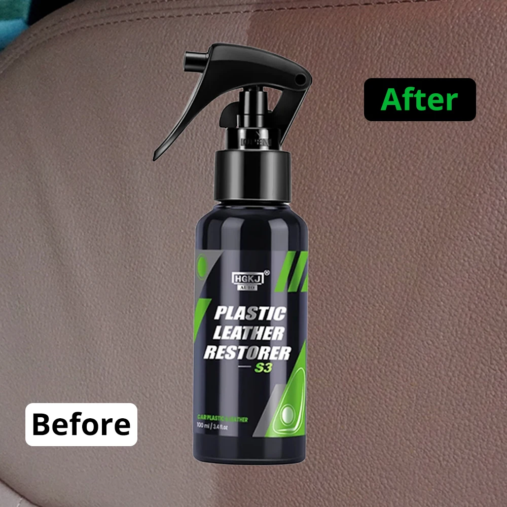 

HGKJ S3 Car Interior Parts Liquid Leather Plastic Renovator Refreshing Restorer Foam Cleaner Spray Refurbishment Paste for Auto
