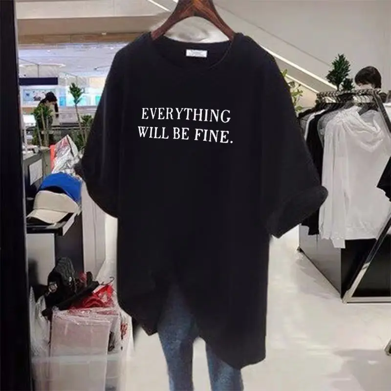 Футболка женская с круглым вырезом и коротким рукавом 45-105 кг