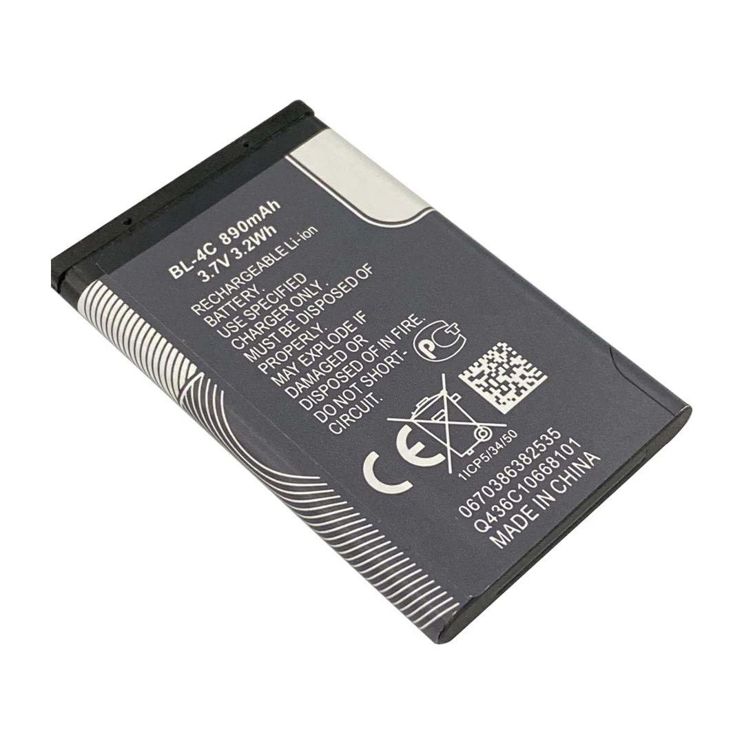 Литий-полимерный аккумулятор BL4C BL-4C 3.7V 890mAh для телефонов, радиостанций, Nokia 6100, 6120, 6600, 6210 (art.: 3920d970ad803) - 3920d970ad803