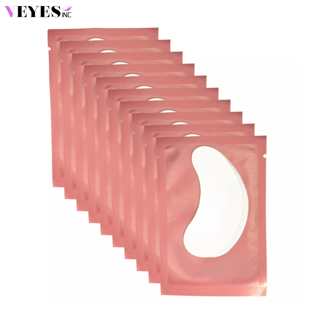 Veyes Inc Eyelash Extensions Under Eye Pads Colorful 50 Pcs Veyelash Eye Patches Gentle Moisturizing Wholesale for Makeup