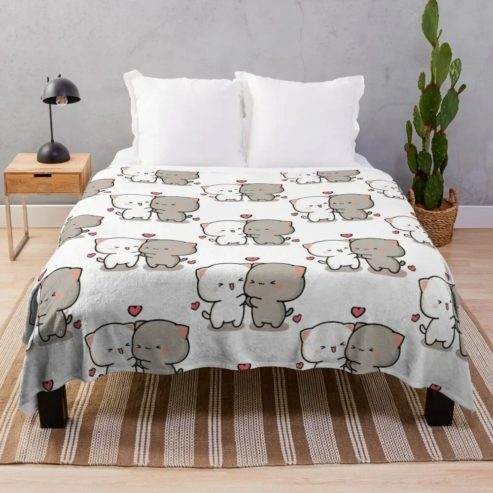 Плед для путешествий с рисунком кошки персика и Гомы