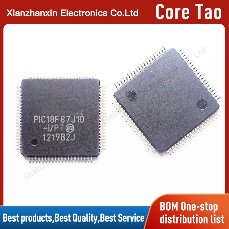 

1PCS/LOT PIC18F87J10-I/PT PIC18F87J10 87J10 QFP80 Embedded 8-bit MCU microcontroller new and original