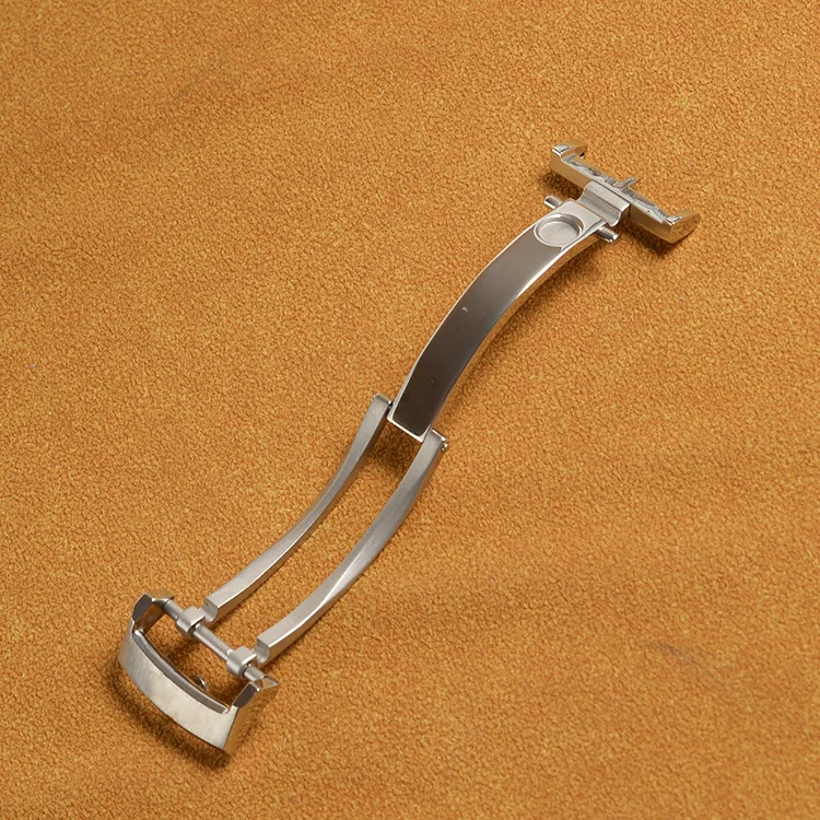 18mm Stainless Steel Deployment Deployant Buckle Clasp fit Tudor Watch Strap For Glashutte