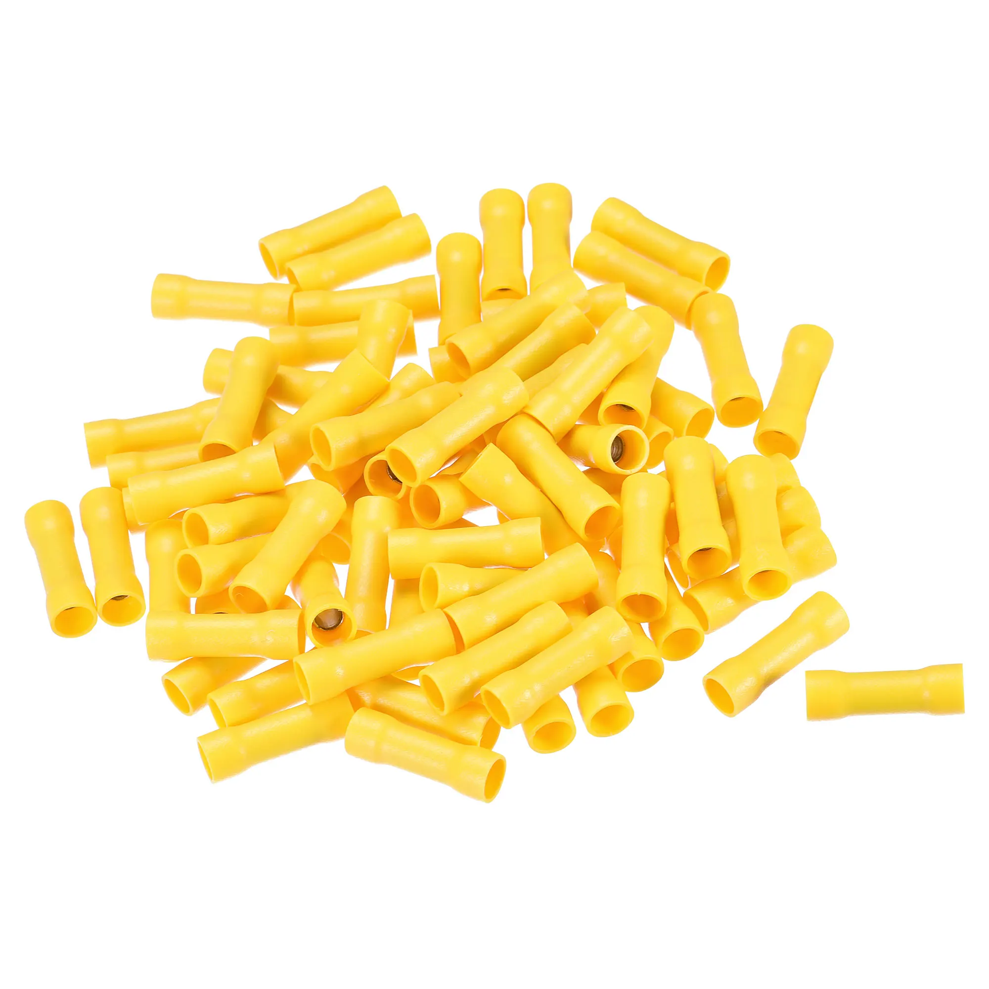 

Uxcell Butt Crimp PVC Terminals Yellow 12-10 AWG Fully Insulated for Electrical Wire Crimping, Pack of 120