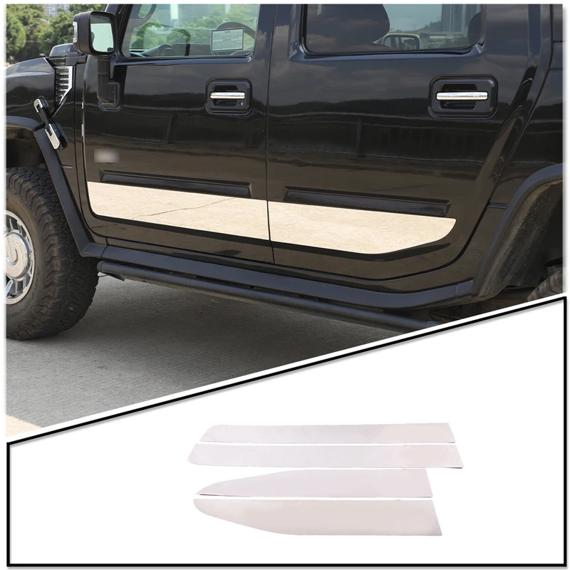 

4 шт., молдинговая крышка из нержавеющей стали для корпуса автомобиля Hummer H2 2003-2009