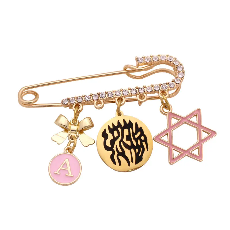 ZKD nach name Hebräisch Jüdische baby pin booch geschenk