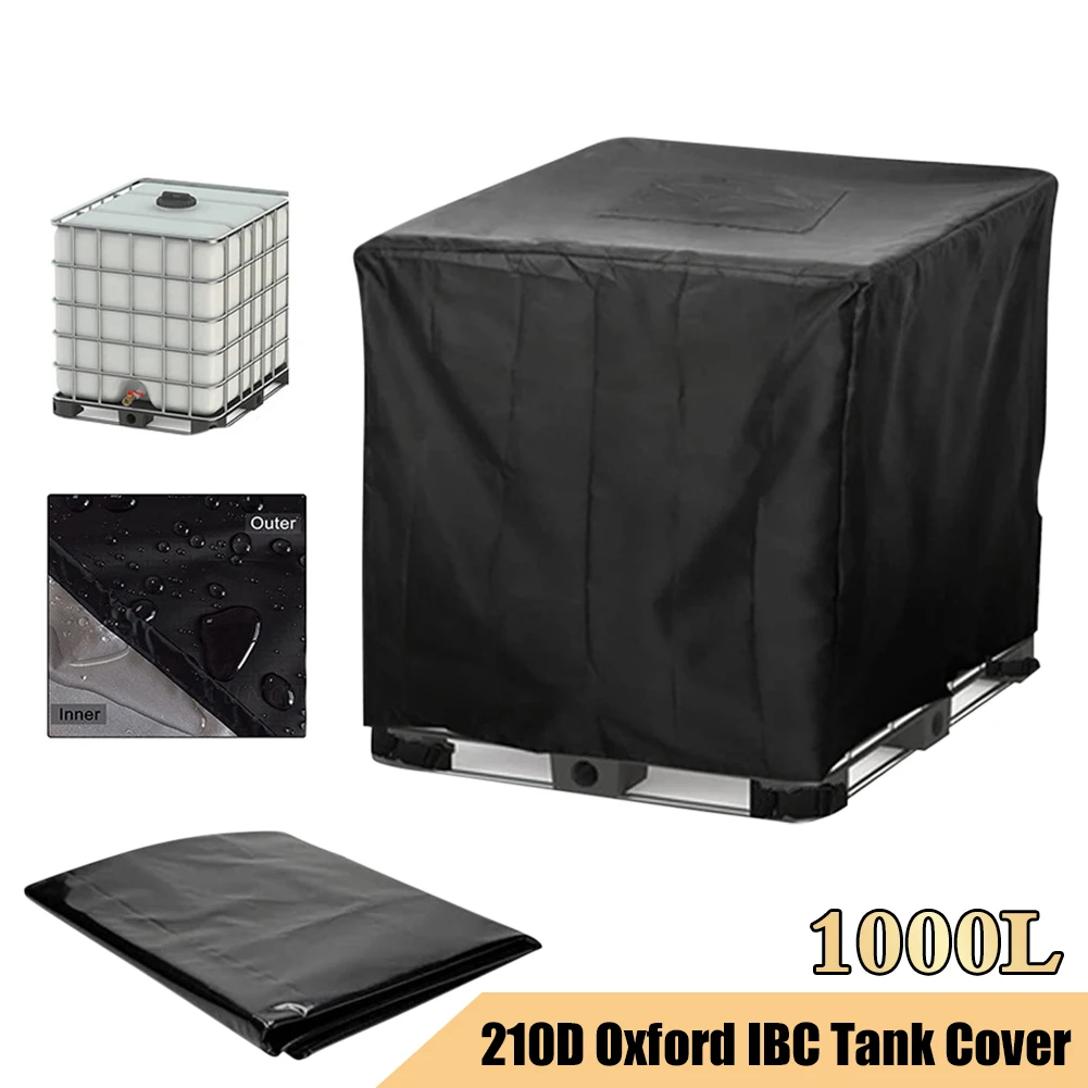 

Защитный чехол для резервуара для воды 1000L 210D, контейнер-IBC, Защитный Водонепроницаемый пылезащитный чехол для садовой коробки, контейнер от...