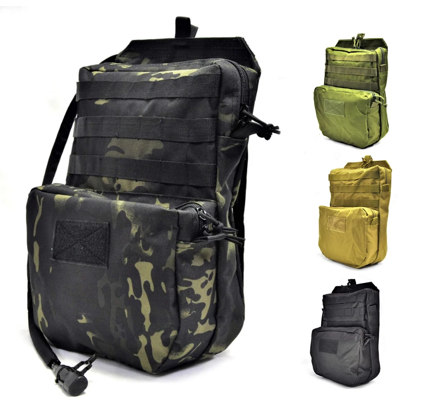 

Tactical Hydration Pack Assault Molle Pouch Airsoft Outdoor Sport Water Bags for 3L Hydration Water Bladder Hunting Hiking pouch