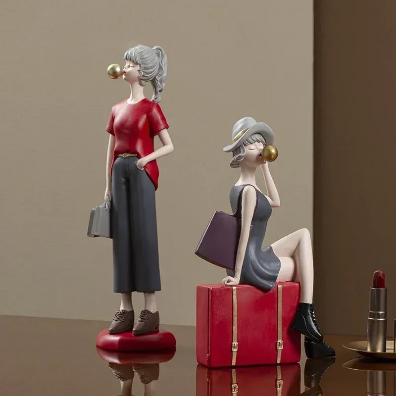 Скандинавская декоративная статуя человека для дома праздничное украшение из