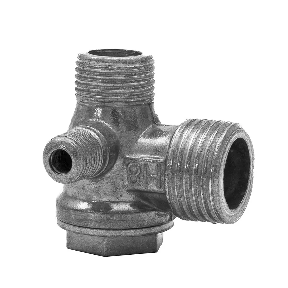 Check Valve Replacement Silver Aluminum Alloy For Air Connecting Male Thread Diameter 20/16/10mm