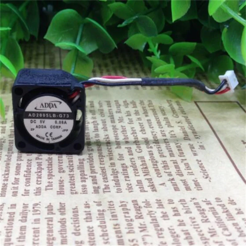 Трехпроводный миниатюрный охлаждающий вентилятор ADDA для ноутбука 2010 дюйма 2 см Φ