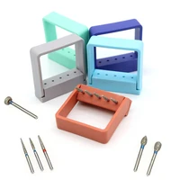 5pcs dental tools polish burs drill dispenser 5 holes disinfection stand holder endo root canal files storage rack autoclavable