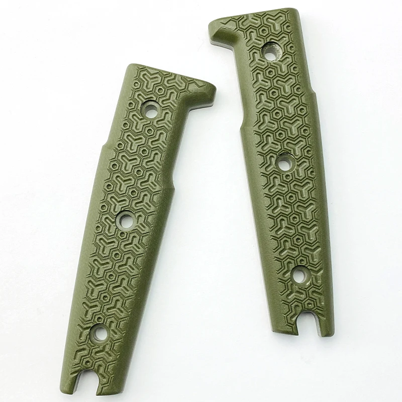 1 Pair Composite G10 Finished Knife Handle Material DIY Manual Knife Handle Patch Material Accessories with Screws images - 6