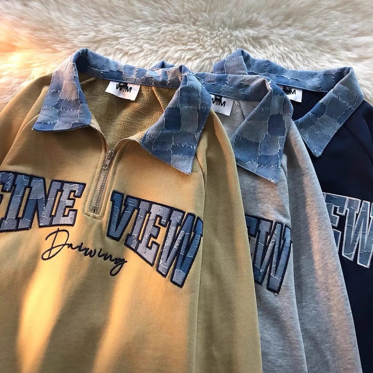 

Новинка, Весенняя ковбойская винтажная рубашка-поло, свитшот, женские топы с длинным рукавом и вышивкой букв, готические парные пуловеры в с...