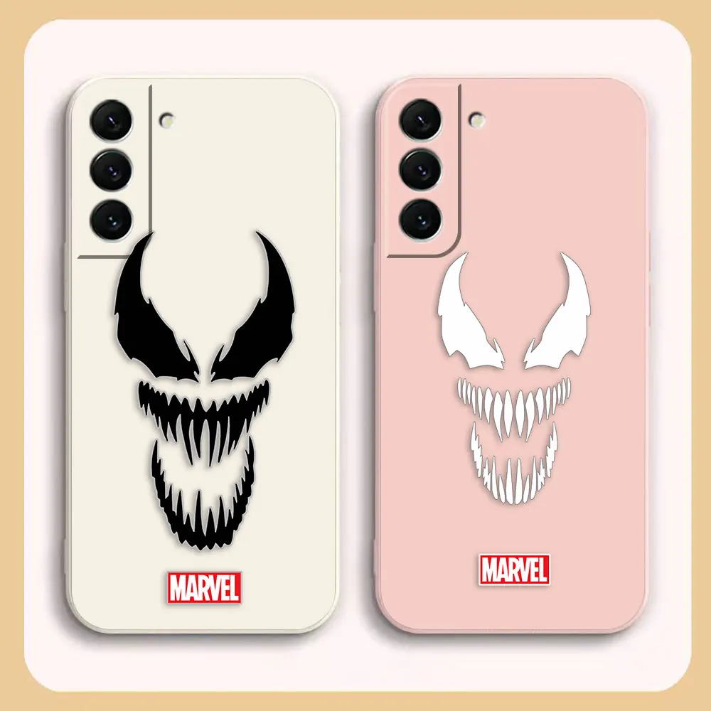 

Marvel Venom Face Mange TPU Case For Samsung S23 S22 S21 S20 FE S11 S11E S10 S10E S9 S30 Ultra Plus 4G 5G Case Funda Shell Capa