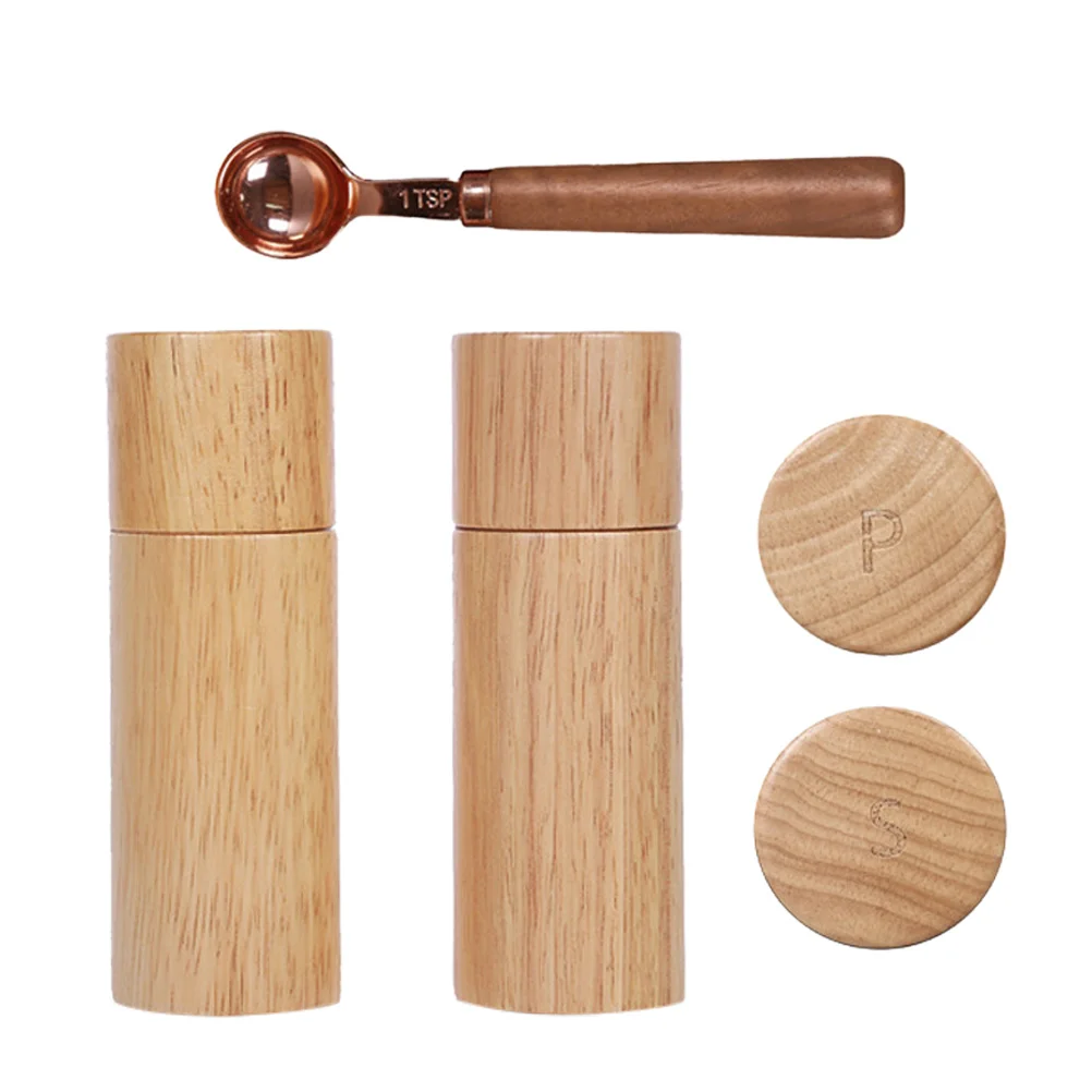 

3pcs Manual Pepper Grinder Wooden Salt Spice Grinder Kitchen Grinding Tool