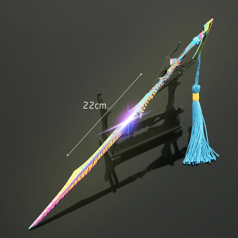 

22cm Swallowed Star sky animation Surrounding Iceberg Knight Sword Alloy Weapon Ornament Weapon Collection Toy