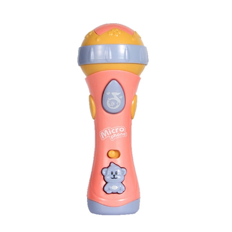 

Children Microphone Toy Voice Changer Music Playing Function And Colored Lights Kids Toys For Girls And Boys