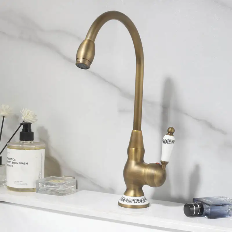 Кухонный смеситель с одной ручкой и высокой дугой кран из нержавеющей стали