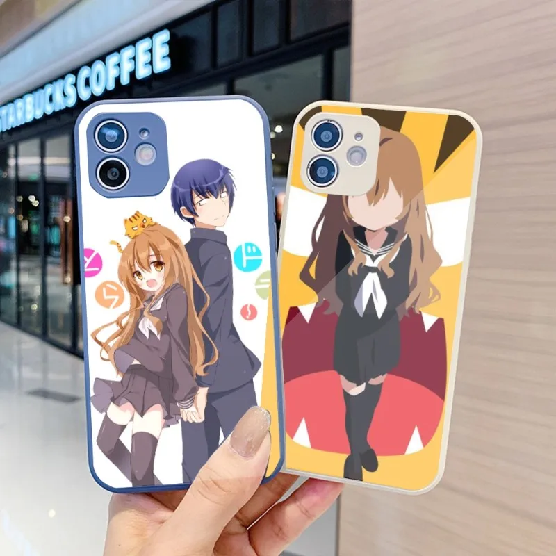 

Телефонный чехол Toradora Taiga для IPhone 14, 13, 12, 11 Pro Max, X, XR, XS, 8, 7 Plus, цветной чехол из жидкого стекла