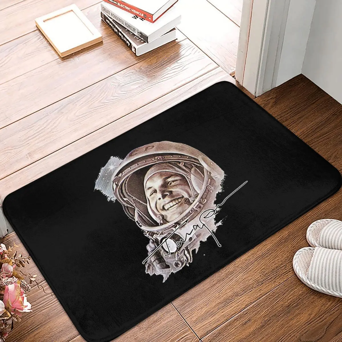 

Russian CCCP Kitchen Non-Slip Carpet USSR CCCP Astronaut Yuri Gagarin Bedroom Mat Entrance Door Doormat Home Decor Rug