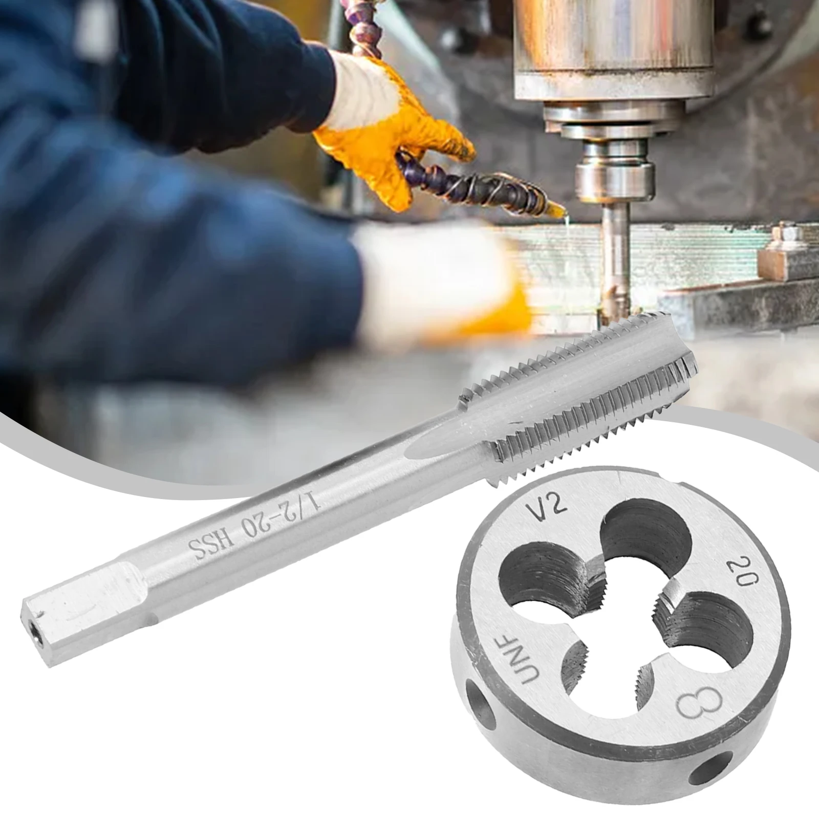 Новейший 2022 новый высококачественный 1/2-20 UNF Tap Die Kit 1Set HSS Высокоскоростная сталь