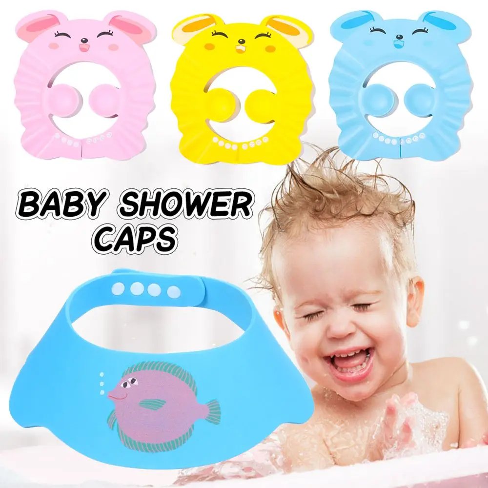 

Child Kids Portable Waterproof Eye Protection Baby Shower Caps Bath Visor Shampoo Hat Wash Hair Shield
