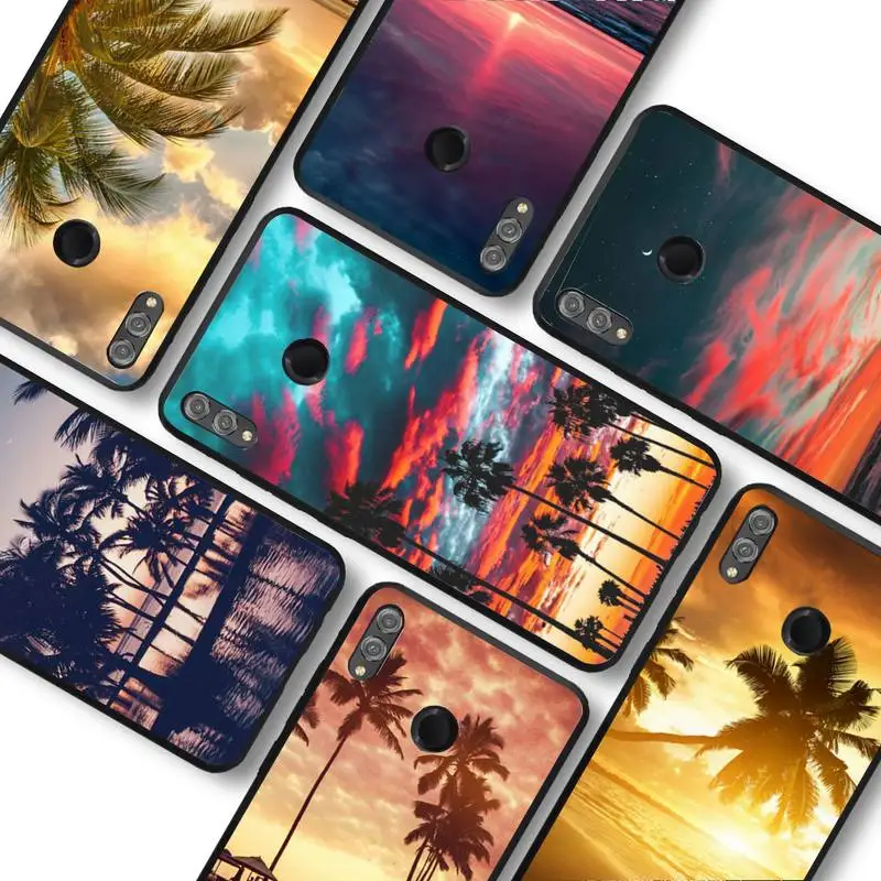 

Sunset Beach Sea Phone Case for Samsung A51 A30s A52 A71 A12 for Huawei Honor 10i for OPPO vivo Y11 cover