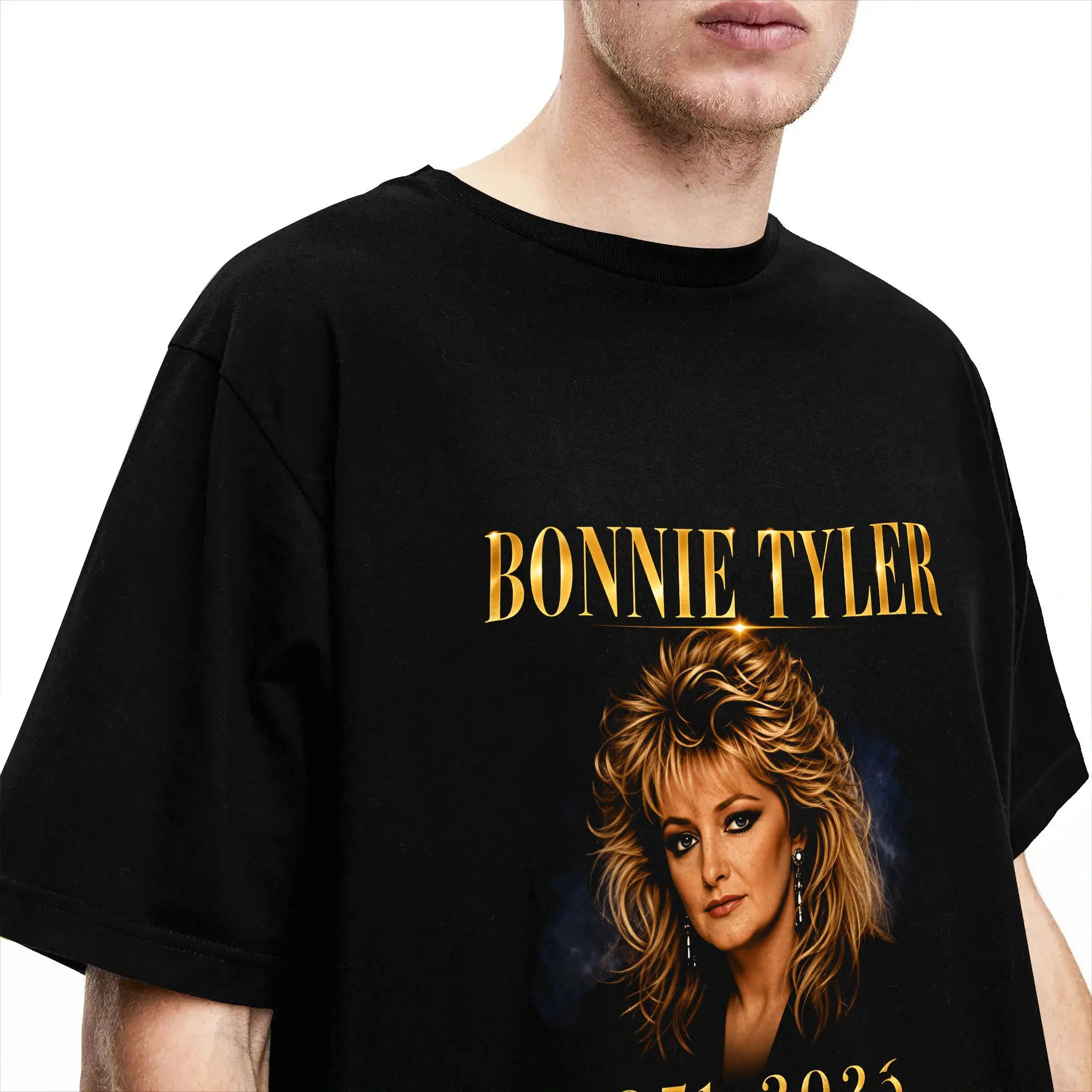 Фото Мужская и женская футболка Bonnie Tyler, летняя футболка в стиле хиппи, винтажная хлопковая одежда, подарок на день рождения №3