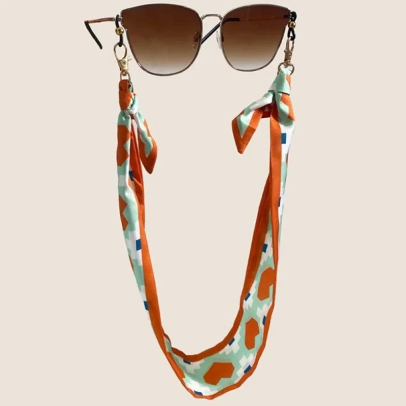 

New Acrylic Nylon Rope Windproof Mask Chain Lanyard Printing Silk Scarf Glamour Glasses Chain Neck Strap Glasses Accessories