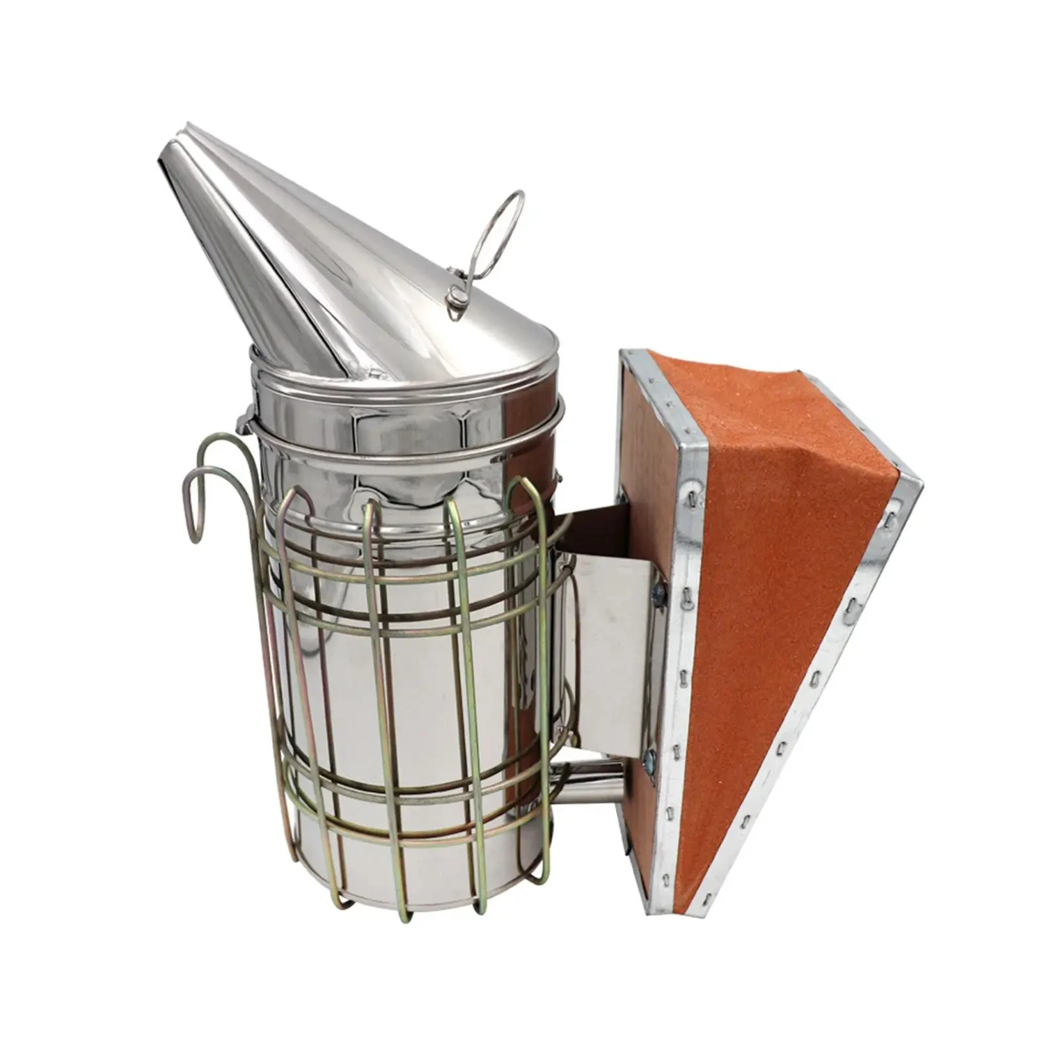 Пчелиный курильщик из нержавеющей стали с защитным распылителем для