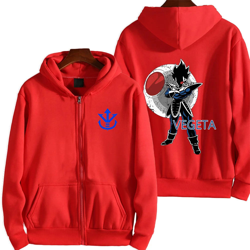 Anime Dragon Ball VEGETA Printed Hoodies Couple student street sports casual hoodie