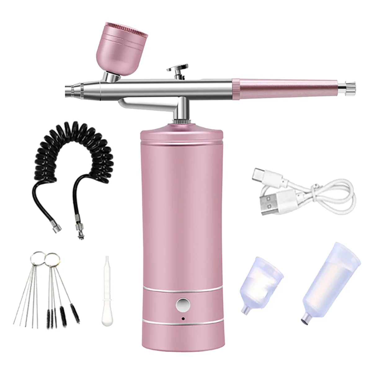 Kit Paint Sprayer For Art Tattoo Craft Cake Nano Fog Mist,pink