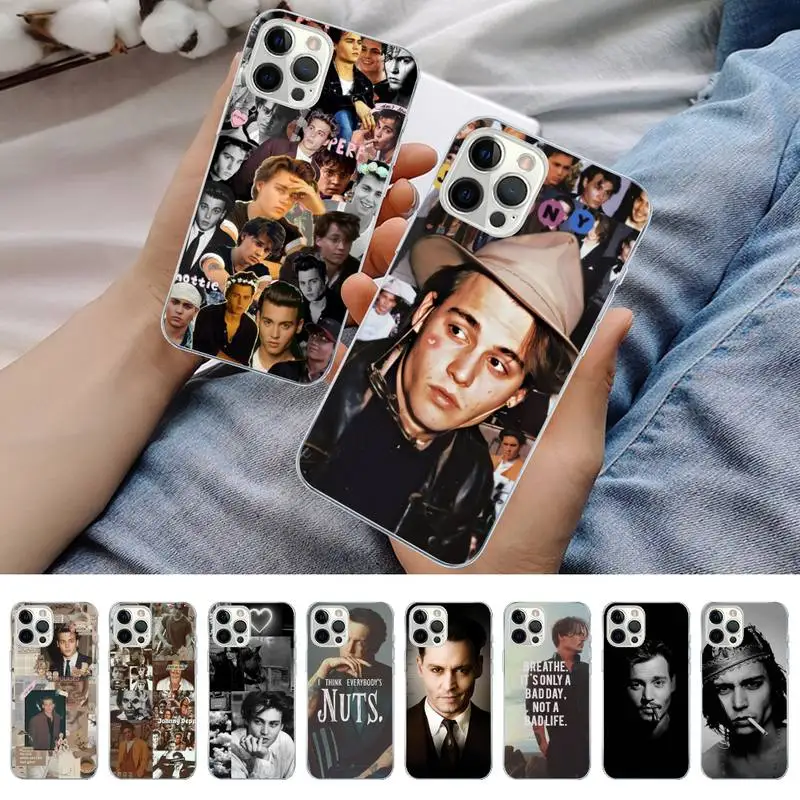 

Johnny Depp Phone Case for iPhone 11 12 13 Mini Pro Max 8 7 6 6S Plus X 5 S SE 2020 XR XS 10 case