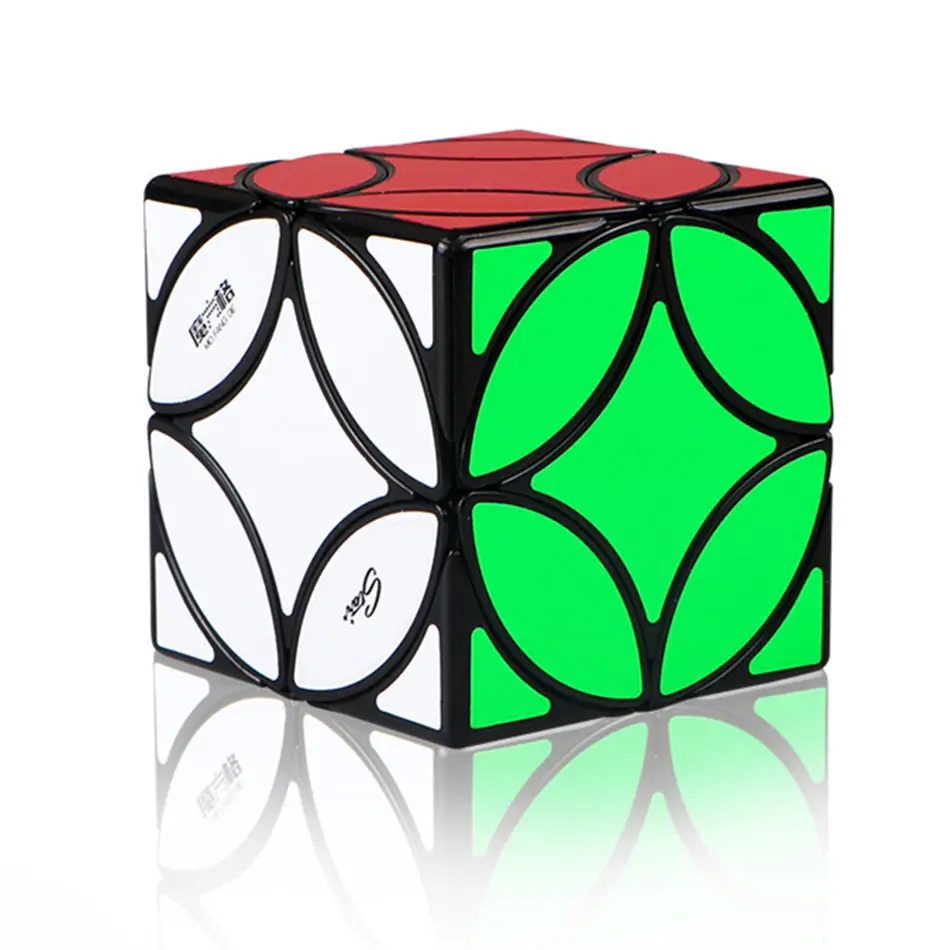 

QiYi Twisted Copper Coin Magic Cube QuiYi Mofange Difficult Speedcube Qi Yi Challenge Cubic Puzle Qiui Mofangge Cubo Magico QuYi