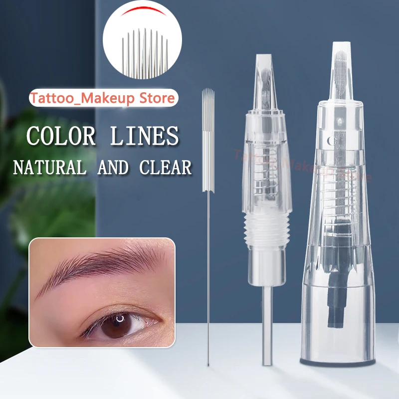 

20PCS Disposable Micro Needle Replacement Screw Tattoo Syringe 1R 3R 5R 5F 7F For MYM Power Skin Tools Micro Blade Needle