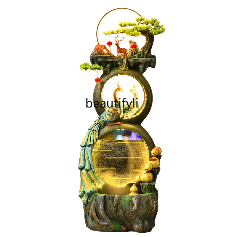 

Water Fountain Fengshui Wheel Decoration Home Office Indoor Fish Tank Lucky Landscape Decorations