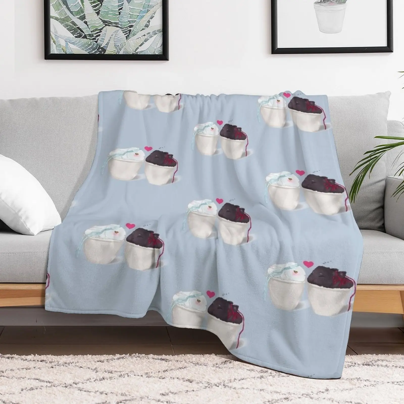 Одеяло WanXian с маленькими кроликами роскошное пледы для кровати плед диван