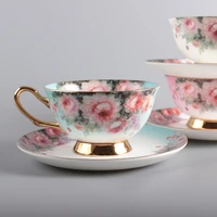 coffee cup afternoon tea lovers cup bone china coffee cup and saucer european flower ceramic cup afternoon tea scented mate cup