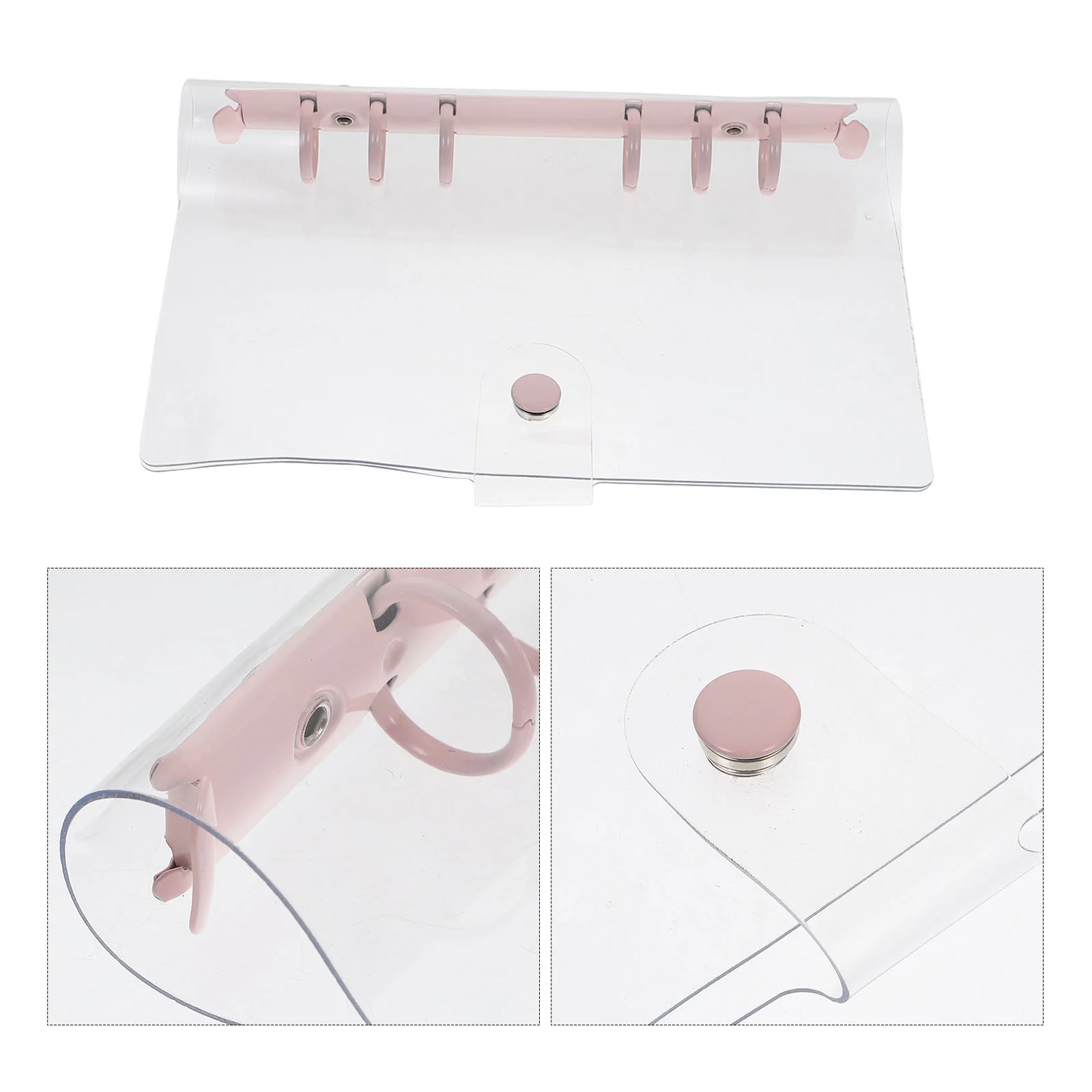 

Clear Notepad Protector Pocket Book Case Mini Scrapbook Fresh Loose-leaf Folder