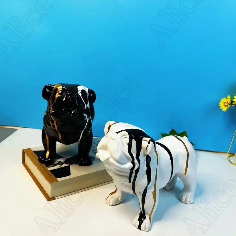 Креативная скульптура французского языка с изображением собаки украшение из