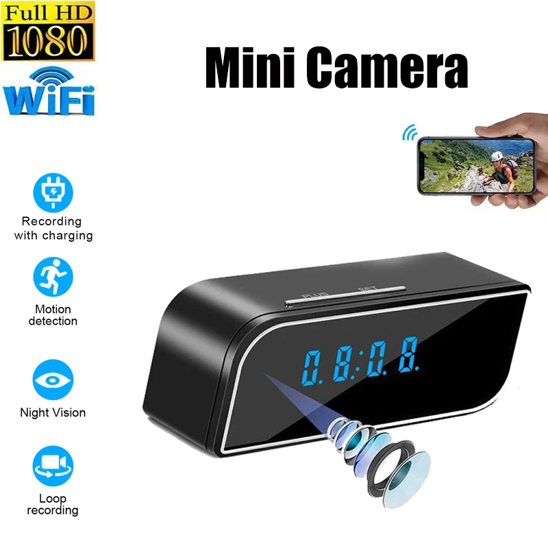 

WiFi Mini Camera Wireless Camcorde Motion Detect Remote Monitor Full HD 1080P Smart Home Surveillance Night Vision Network Cam