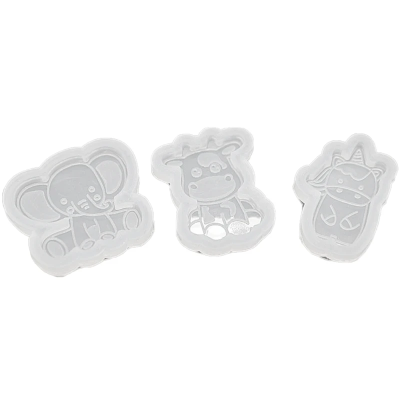 

Animal Theme Badge Reel Resin Mold Cow Silicone Mold Pendant Charms Mold Jewelry Casting Mold Keychain Silicone Mold