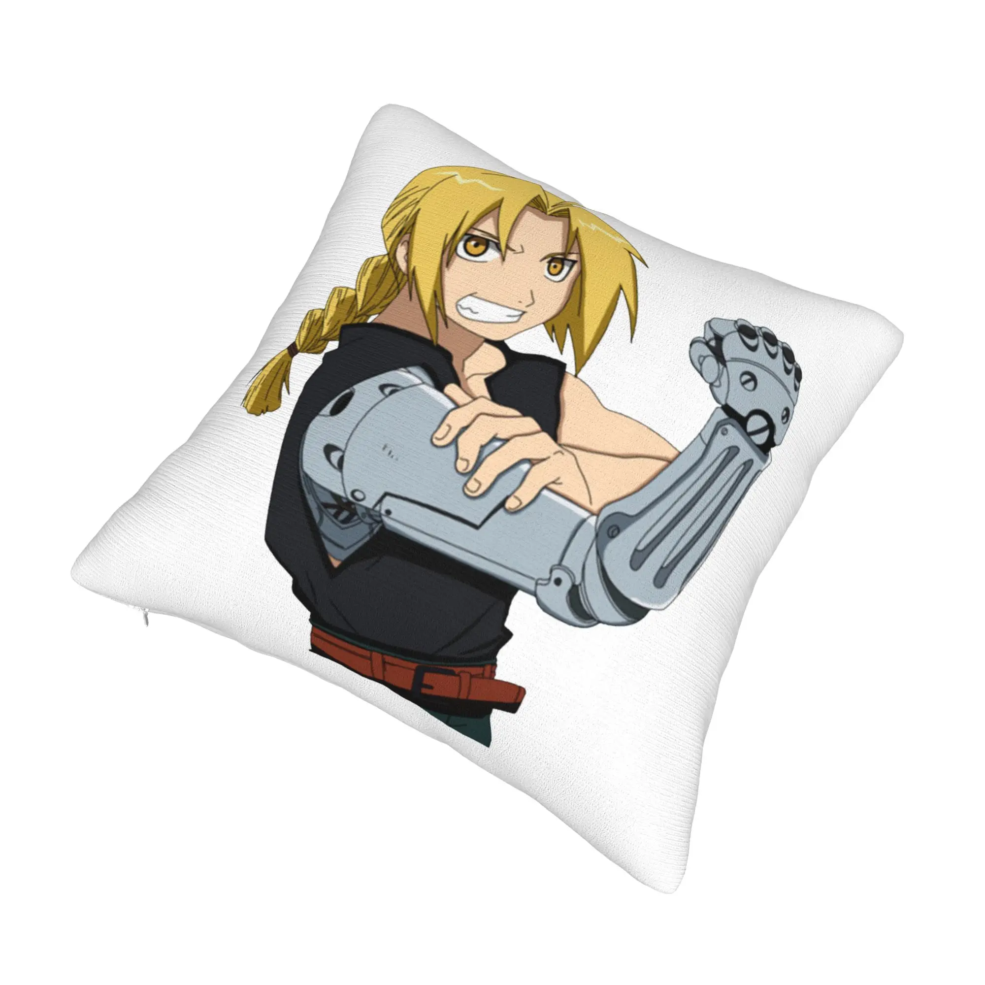 Фото Наволочка Fullmetal Alchemist Brotherhood с принтом, декоративная наволочка для подушки Аракава, чехол для стула, прямая поставка, 45*45 №5